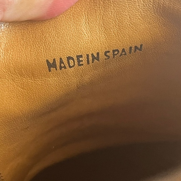 Magnanni Leather Derby Shoes Men's Size 43.5 10 Brown Lace Up Shoe Horns‎ - Picture 7 of 8